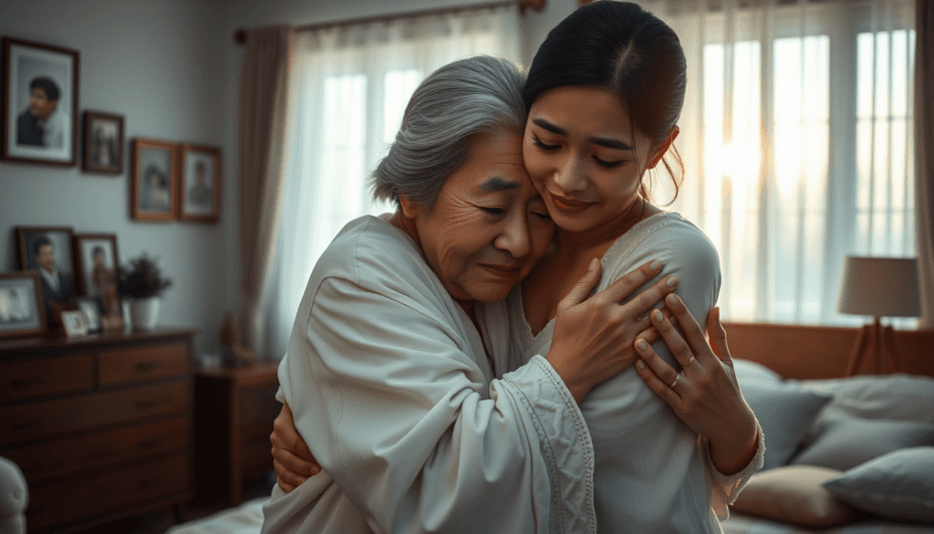 arti mimpi dipeluk ibu yang sudah meninggal sambil menangis