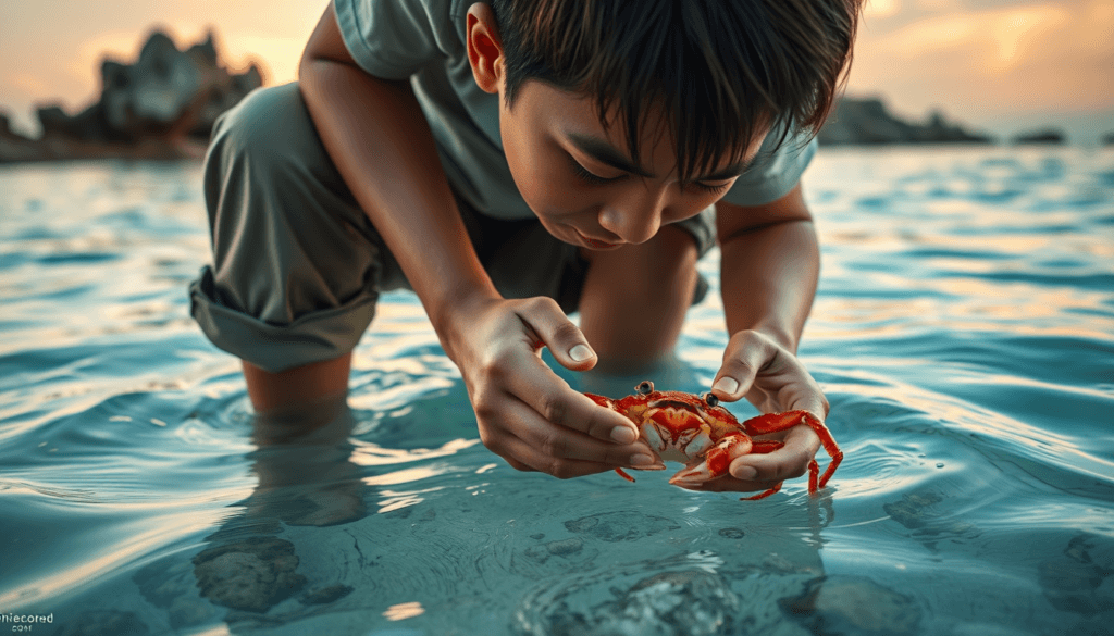 arti mimpi menangkap kepiting dengan tangan
