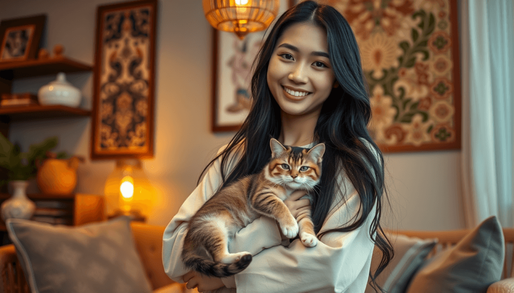 arti mimpi menggendong kucing